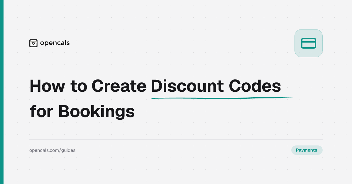 How to Set Up Discounts and Promo Codes in Opencals