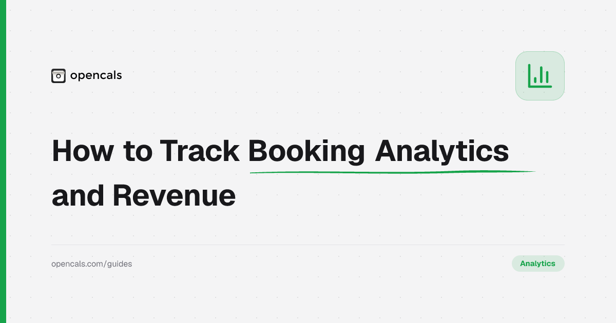 How to View Your Booking Analytics in Opencals